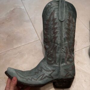 Women's Turquoise Old Gringo Nevada Boots - Size 9